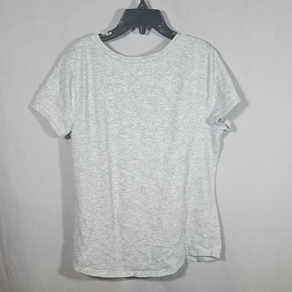 SO  Gray T-Shirt with Sloth and Floral Design girls size L (10/12) - Picture 2 of 3